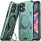 DASFOND Armor Shockproof Rugged for iPhone 11 Case with 360 Rotate Ring Kickstand [Super NO.1 Protective Hard], Heavy Metal Duty Protection Hard Phone Case for Cover iPhone 11, Light Green