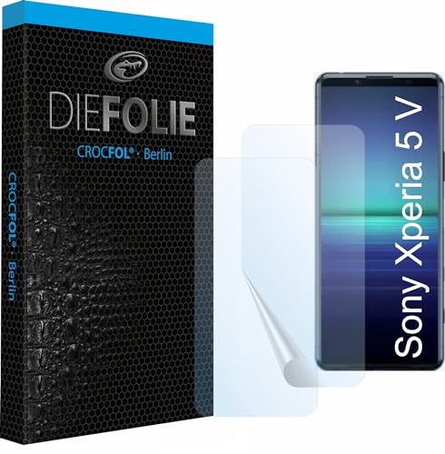 Crocfol für Sony Xperia 5 V - Schutzfolie vom Testsieger [2 St.] - selbstheilende Premium 5D Langzeit-Panzerfolie (Case-Friendly)