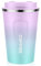 MOMSIV Coffee Cup, 380ml Vacuum Reusable Leakproof Double Wall Coffee Cup, Insulation Stainless Steel Eco-Friendly Travel Office Mug for Hot Coffee Tea and Cold Drinks, Purple-Green