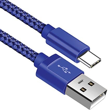 Cable de carga USB C, cable de carga rápida tipo C trenzado de nailon para Samsung Galaxy S24 Ultra S23 Plus S21 S22 S20 FE S10 S9 S8 A14 A24 A33 A54 A05 A55, Huawei P30 P20 P40, Google Pixel (2