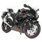 Risopen 1:12 Modello di moto giocattolo compatibile per Suzuki GSX R1000R Metallo Die-Cast con modello di moto in plastica nessun assemblaggio necessario mini regalo moto pronto per adulti (nero)