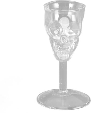 WPKD BLUEIY Crystal Glass Skull Head Goblet, Transparent Sturdy Glass Cup for Red Wine Whiskey Champagne, Beverage Glassware Goblet Cup