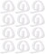 DIIOOMIEEU Lot de 12 pinces transparentes pour nappe de table
