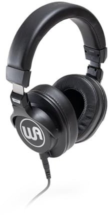 Warm Audio WA-HRT Headroom, geschlossene Studiokopfhörer (45 mm Neodym-Treiber, austauschbare Ohrpolster, für Monitoring & Recording), Schwarz
