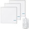 NineLeaf Interrupteur Sans Fil, Interrupteur Sans Fil 433MHz Interrupteur Telecommande Sans Fil Interrupteur a Distance Eclairage Domestique (3PK Interrupteur 1Gang et 1PK Récepteur 10A)