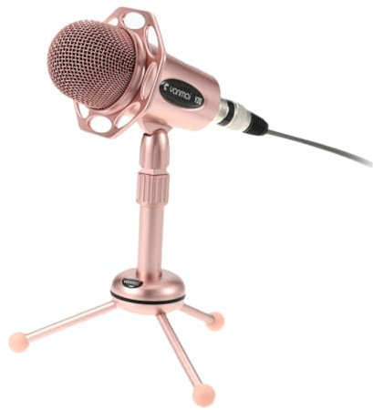 DIYEAH Microphone Set Karaoke Microphone Pedestal Compact Design for Computer Streaming Gaming