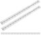 M METERXITY 2-Pack Piano Hinges, 16 Inch / 400mm Stainless Steel Continuous Piano Hinge with Holes and Screws for Cabinets Door/Storage Box [1.2X 0.04/ 30x 1mm Open Width Thick, Silver Tone]