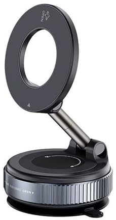 ATURMC Porta Cellulare Auto per Magsafe, 360° Rotazione Pieghevole Magnetico Supporto Telefono Auto, Utilizzabile sul Cruscotto, Compatibile con iPhone 16/15/14/13/12 e Tutti gli Smartphone Android
