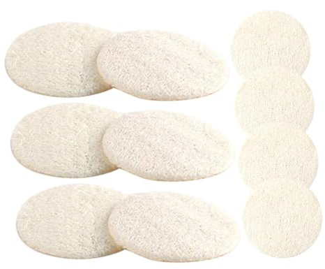Beige Luffa Peeling Pads 10 Stück für Gesicht und Reinigung
