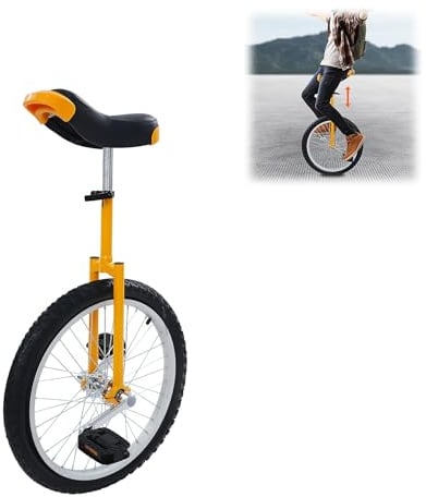 HUOMMGS Einrad 20 Zoll Gleichgewichtstrainingeinrad für 1,55–1,75m Kinder & Erwachsen Höhenverstellbar Einrad mit Ergonomischer Sattel Upgrade Einrads für Anfänger und Profis Unisex