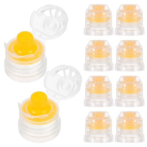 INOOMP 10-Pack Reusable Water Bottle Caps:for Water Bottles Flip Tops Outdoor Sports Soda Caps Reusable Flip Top Lids for Sports Drinks