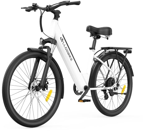ZAZAWORK Bici Elettrica City 27.5E-bike in ，con Batteria 36V15Ah e Autonomia 85km - Bicicletta a Pedalata Assistita Uomo Donna con Cambio 7 Velocità e Ammortizzatore per Urbana