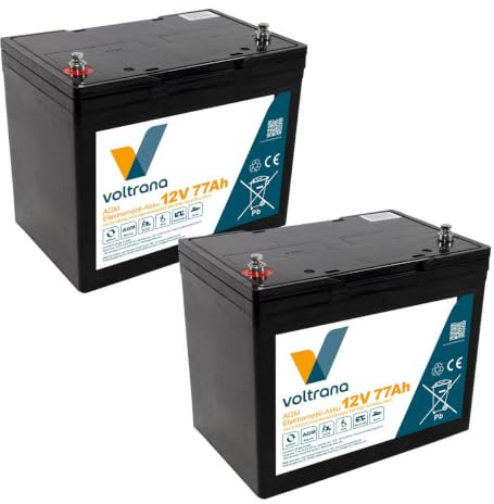 Elektromobil-Akku passend für Dietz Rehab Alvaro 24V 2 x 12V 77Ah – Voltrana Ersatzakku