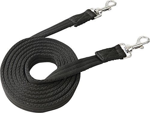 EKKIA gepolsterte Zügel (Pony, schwarz)