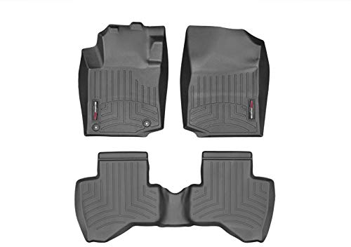Passgenaue Fußmatten gummimatten passend für: Citroen C1 1°Gen 2006-14|Schwarz|1. und 2. Reihe Weathertech FloorLiner
