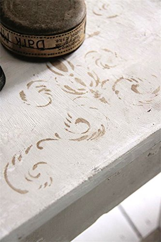 Jeanne d' Arc Living Schablone Stencil Template -Oblong Flower- Vintage Landhaus Shabby French Nostalgie