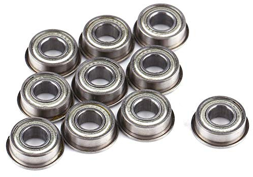 Kugellager, 10 Stück F686ZZ Flanschen Radialkugellager, Miniaturlager Metall Stahl Double Shielded Flanschkugellager für Elektromotor, 3D-Drucker 6 * 13 * 5mm