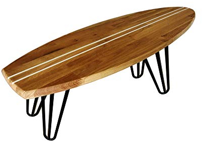ICEBORN Surfboard Maui 160cm Eiche Couchtisch Wohnzimmertisch Sitzbank Lowboard TV-Board Manufaktur