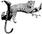 WandSticker4U®- XXL Wandsticker LEOPARD Schwarz (86x72 cm) I Wandtattoo Wohnzimmer Modern schwarz Safari Tiere Afrika Savanne I Wand Aufkleber Jugendzimmer Küche Kamin Flur Deko GROß