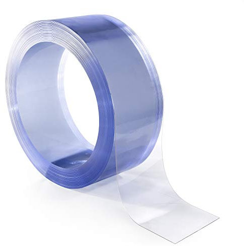 ANRO Streifenvorhang Lamelle Lamellenvorhang Weich-PVC Meterware 2mm 210x20cm