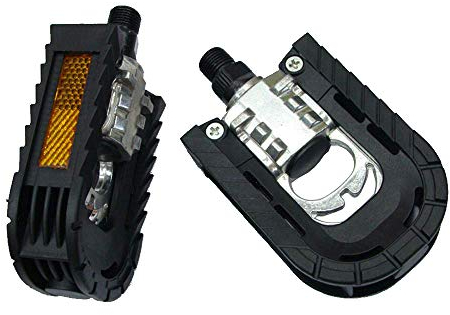 VOANZO Fahrradpedale,Fahrrad fußpedal,Aluminium Klappfußpedal, Fahrradzubehör 100x71x30mm