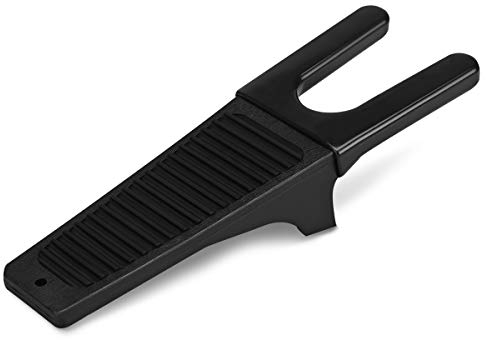 kwmobile Stiefelknecht Ausziehhilfe - mit Gummieinlage Fersenschutz - 32,5 x 10,8 x 5,5cm - Stiefelauszieher Hilfe - Stiefel Auszieher in Schwarz