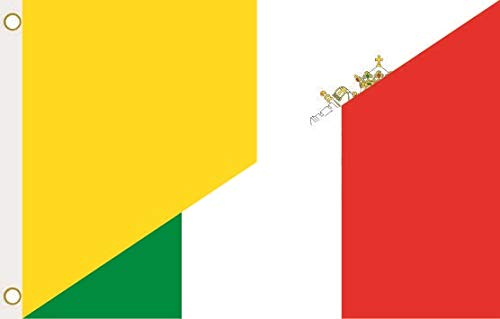 U24 Flagge Fahne Vatikan-Italien 90 x 150 cm
