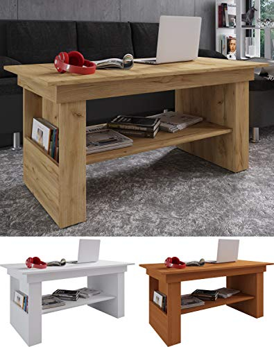VCM Holz Couchtisch schlicht | Maße ca. H. 52 x B. 115 x T. 58 cm | Wohnzimmertisch - Kobila