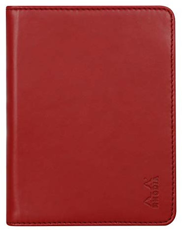 Rhodia 212007C - Mappe für Block oder Notizheft Rhodiarama - N°12, für DIN B7 (8,5x12 cm) 10,5x14 cm, elegant und praktisch, Rot, 1 Stück