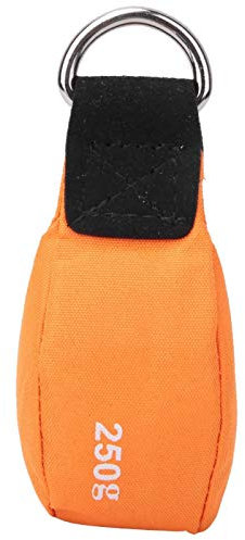 Kuuleyn Throwing Rope Bag, Small Sandbag Emergency tools, Orange Nylon Multi-purpose Climbing Tree Throw Rope Bags for Kayak and Boat Emergency