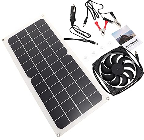 YARNOW 1 Satz Solarlüfter Ventilatoren Für Zu Hause Solar Powered Mini Fan Solar-abluftventilator Kühlgebläse Mit Solarenergie Mini-luft Klein Einkristallines Silizium 50a Klimaanlage