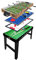 Sport1 Maxi Supertable 4-in-1 Tischfußball, Maße: 122 x 60 x 81,5 cm, Mehrzweck-Karte: Tischfußball, Tischtennis, Hockey, Billard, inklusive Zubehör, Geschenkidee