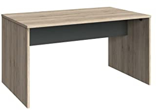 Froschkönig24 Cariba Schreibtisch Kinderschreibtisch 140 x 70 cm San Remo-Eiche Graphit