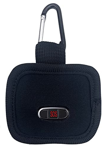 KOSTOO Schutzhülle mit Karabiner für Tracki GPS-Tracker, leicht, kratzfest, stoßfest, Gürteltasche, Schlüsselanhängerhalter für Kinder, ältere Menschen und Haustiere (nur Hülle)