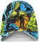 Wollhuhn ÖKO Jungen/Mädchen Long Beanie/Beanie/Strickmütze/Kinder-Mütze Baumwolljersey Gefüttert Übergangszeiten Aus Deutschland (Öko-Stoffe/Bio) (LB Skater/Graffiti Bunt, M)