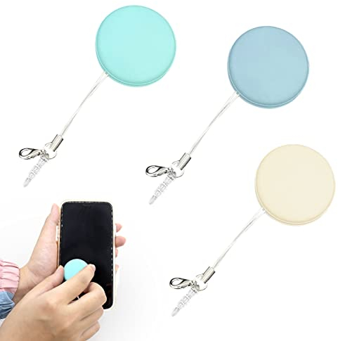Feliciay Pack of 3 Macaroon Cleaning Cloth for Mobile Phone Screens,Mobile Phone Screen Cleaning Ball,Reusable Portable Macaron Cleaning Cloth,Multifunctional Screen Cleaning Tools for Mobile Computer