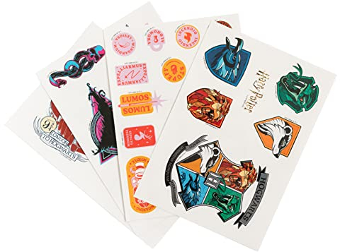 Grupo Erik Gadget Decals - Harry Potter Abziehbild Sticker Set - Wasserdichte und Wiederverwendbare Aufkleber - Harry Potter Artikel