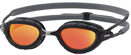 Zoggs Predator Schwimmbrille für Erwachsene, UV-Schutz, verstellbare Komfort-Brillengurte, beschlagfreie Schwimmbrille, Goggles für Erwachsene, Ultra-Fit-Dichtung