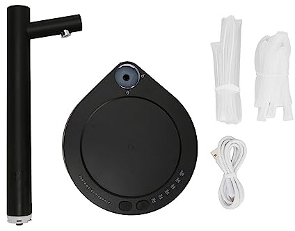 Smart Table Water Dispenser, 5 Gallon 7 Level Universal Water Jug Dispenser for Home Office Camping (Black)