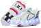 HUSKSWARE Rollschuhe Schuhe Jungen Mädchen Mit 4 Rollen Skateboardschuhe, verstellbar Jugend Schuhe mit Rollen, Weiß 33 EU