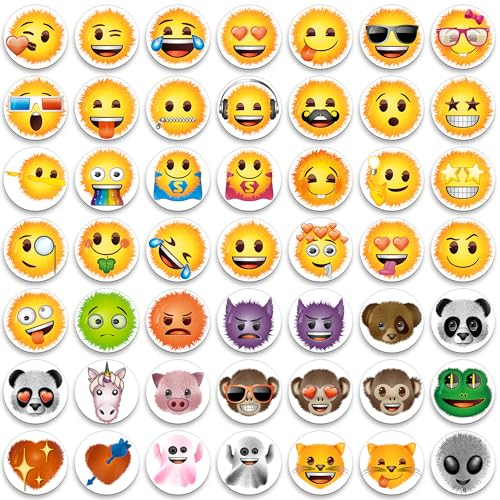 MORCART Emoji-Kühlschrankmagnete, Kühlschrankmagnete für Spind, Whiteboard, pelzige Emoji-Magnete, niedliche lustige Magnete für Schule, Zuhause, Küche, Büro, Geschenk für Familie und Freunde EM-021,
