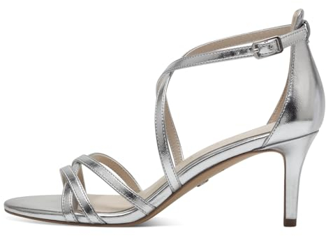 Tamaris Damen Klassische Ballerinas, Frauen Flats,Comfort Lining,TOUCHit-Fußbett,Slip-ons,klassisch elegant,Ballerinen,Silver,37 EU