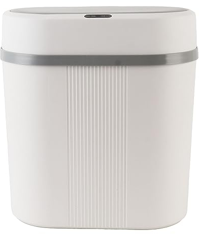 12L Poubelle, Mini Poubelle avec Couvercle, Poubelle à Capteur De Mouvement, Poubelle Automatique Intelligente sans Contact, Alimentée par Batterie, pour Chambre à Coucher, Salle De Bain Et Cuisine