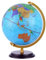 Geografische Globen Vintage-Welt-Bildungsglobus mit Holzständer, Weltkugel, Lampe, Bürodekoration, Globus, 32 cm Durchmesser Büro (Color : A)