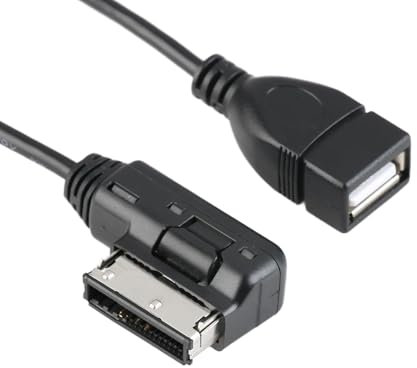 AMI MDI USB Adattatore Audio Adattatore, Cavo Adattatore USB Compatibile con Au-di A3, A4, S4, A5, S5, S6, A8, S8, A8-L, Q3, Q5, Q7, TT, R8, V-W Je-tta, Golf Mk6, Pa-ssat, Wa-gon, Sko-da, 30cm