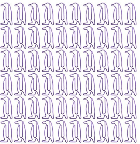 60 Stück Pinguin-Büroklammern, Cartoon-Tier-Büroklammern, Büroklammer-Lesezeichen, Aktenklammern, Pinguin-Büroklammern, Geeignet Für Schulen Und Büros