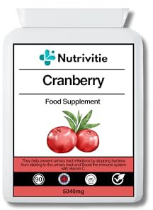 Cranberry Tablets for Urinary Infections 5040mg – 90 High Strength Tablets | UTI Support for Women & Men | Vegan, Non-GMO | Supports Bladder & Urinary Tract Health | Made in The UK to GMP Standards