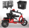 FANGZHL 3-Rad-Mobilitätsroller,Elektrisches Dreirad,Leichte Faltbare Mobilitätsroller,Tragbarer Reiseroller,Mit Kindersitz,Luftreifen,Tragfähigkeit 150 Kg,Für Ältere Menschen Und Behinderte A