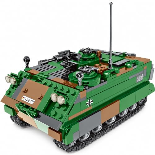 ToyGhillied Militär Gepanzertes Klemmbausteine Bauklötze, 753 Teile WW2 Groß Panzer Modell Bausteine, Sammlerstück für Erwachsene, Geschenk für Militärfans