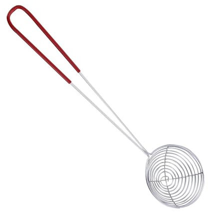 Draining Spoon, Stainless Steel Strainers Strainer Scoop Kitchen Tool Hot Pot Colander, Non-Stick Spoon Kitchen Supplies for Beans